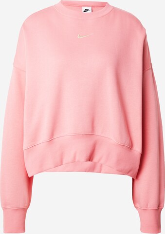 Nike Sportswear Sweatshirt 'Phoenix Fleece' in Pink: predná strana