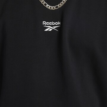 Bluză de molton de la Reebok pe negru