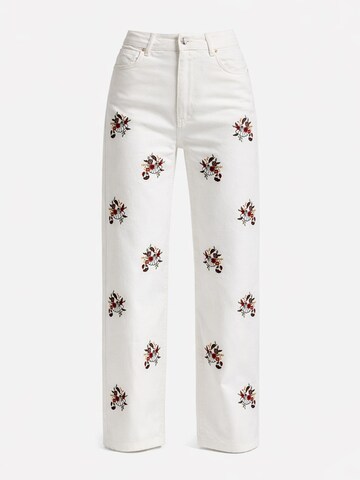 Regular Jean 'STRAIGHT HIGH RISE JEANS' IT'S BASIC en blanc : devant