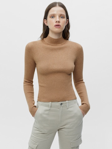 Pull&Bear Trui in Bruin: voorkant