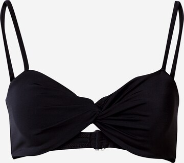 A LOT LESS Bandeau Bikinitop 'Felice' in Schwarz: predná strana