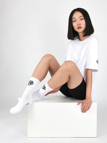 Chaussettes 'ESSENTIAL' Magdeburg Los Angeles en blanc : devant