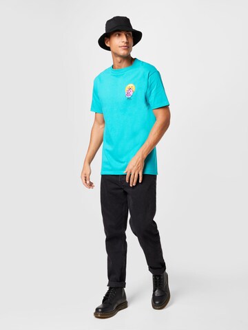 Obey Shirt 'Buggin' out nightlife' in Blauw