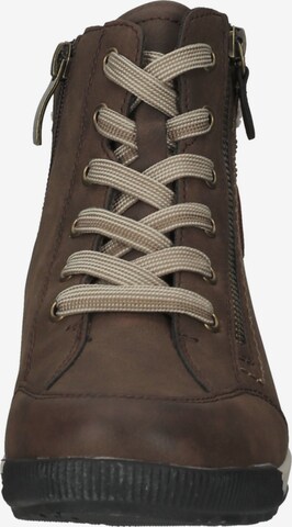 Bama Lace-Up Ankle Boots in Brown