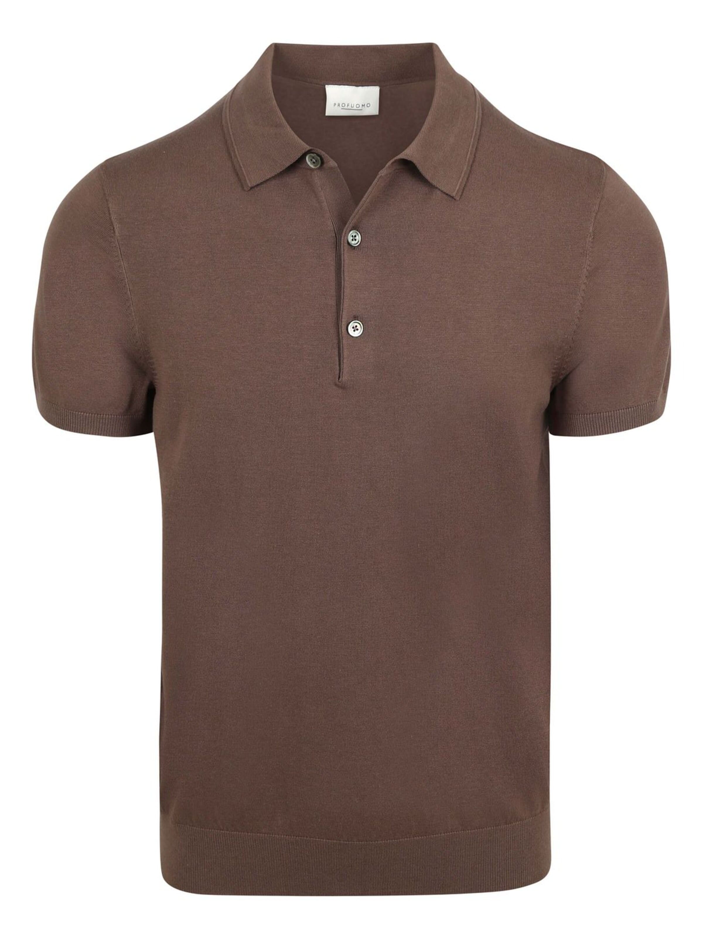 Profuomo Shirt in Brown: front