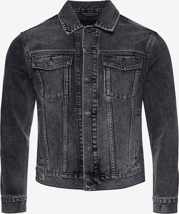 Superdry Tussenjas 'Highwayman' in Grijs: voorkant