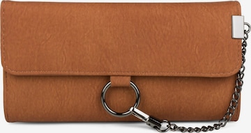 styleBREAKER Portemonnaie 'Geldbörse mit Ring und Kette' in Beige: Vorderseite