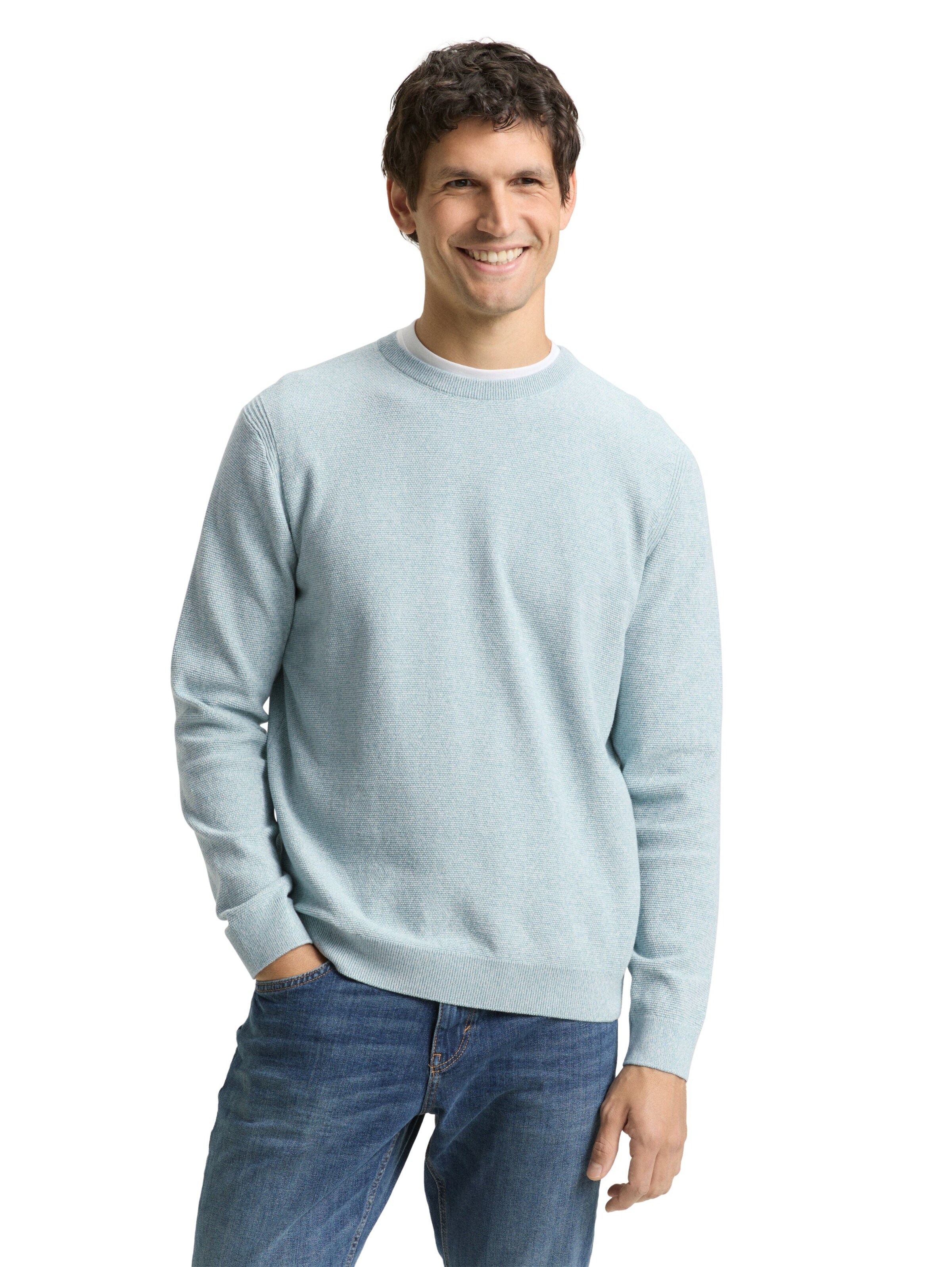 TOM TAILOR Sweater in Blue: front