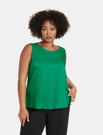 SAMOON - Blusa em verde: frente