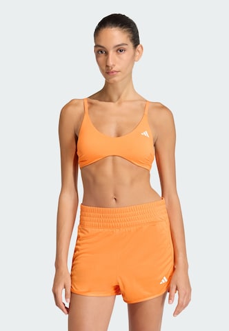 Bustier Soutien-gorge de sport 'Optime Essentials' ADIDAS PERFORMANCE en orange : devant