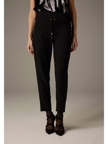 MORE & MORE Regular Hose in Schwarz: Vorderseite