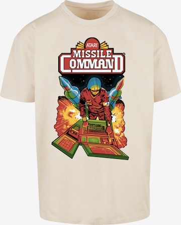 F4NT4STIC Shirt 'Arcade Game Atari Retro' in Beige: voorkant