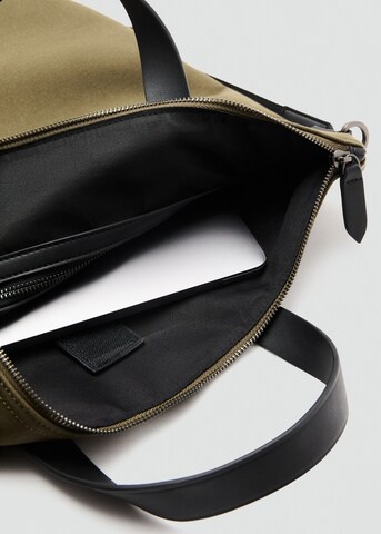 MANGO MAN Shopper in Green