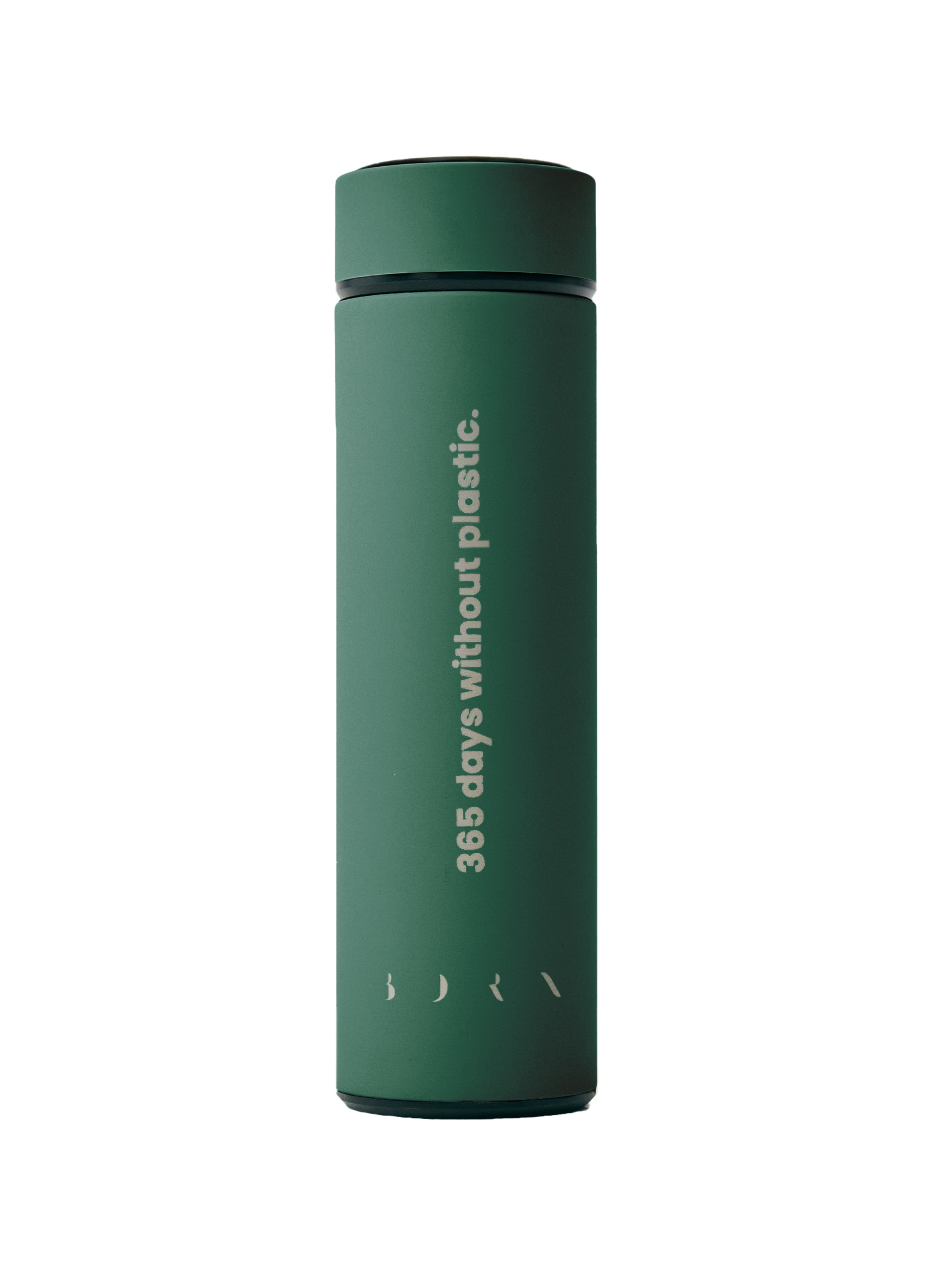 Born Living Yoga Drinking bottle ' 365 2.0 ' in Green: front