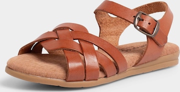Pisamonas - Sandalias en marrón: frente