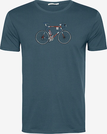 GREENBOMB Shirt 'Bike Mikkel' in Blauw: voorkant