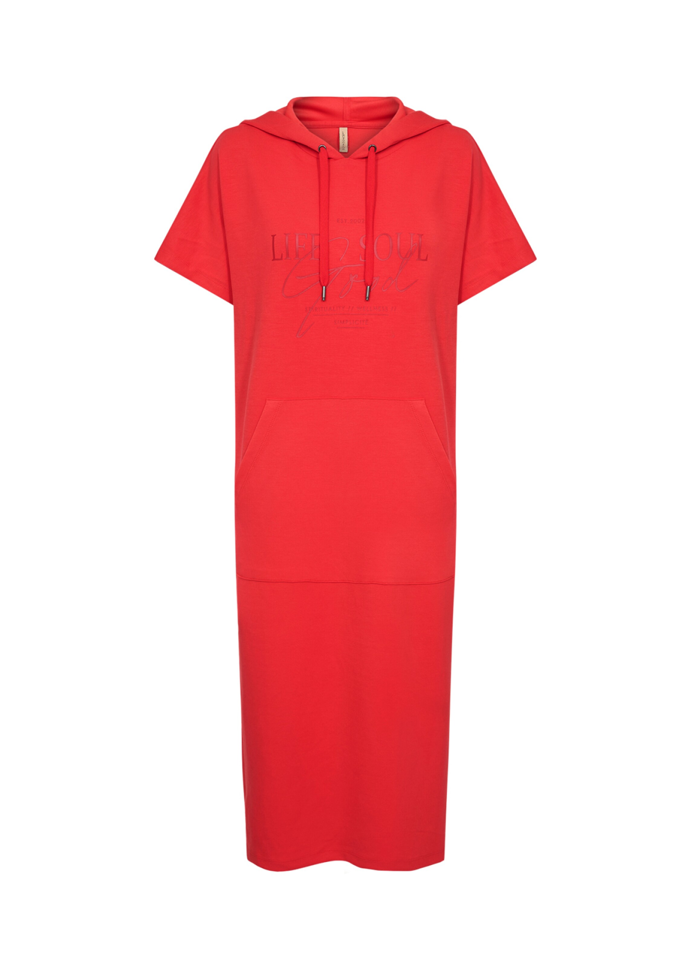 Soyaconcept Jerseykleid ' Banu ' in Rot: Vorderseite