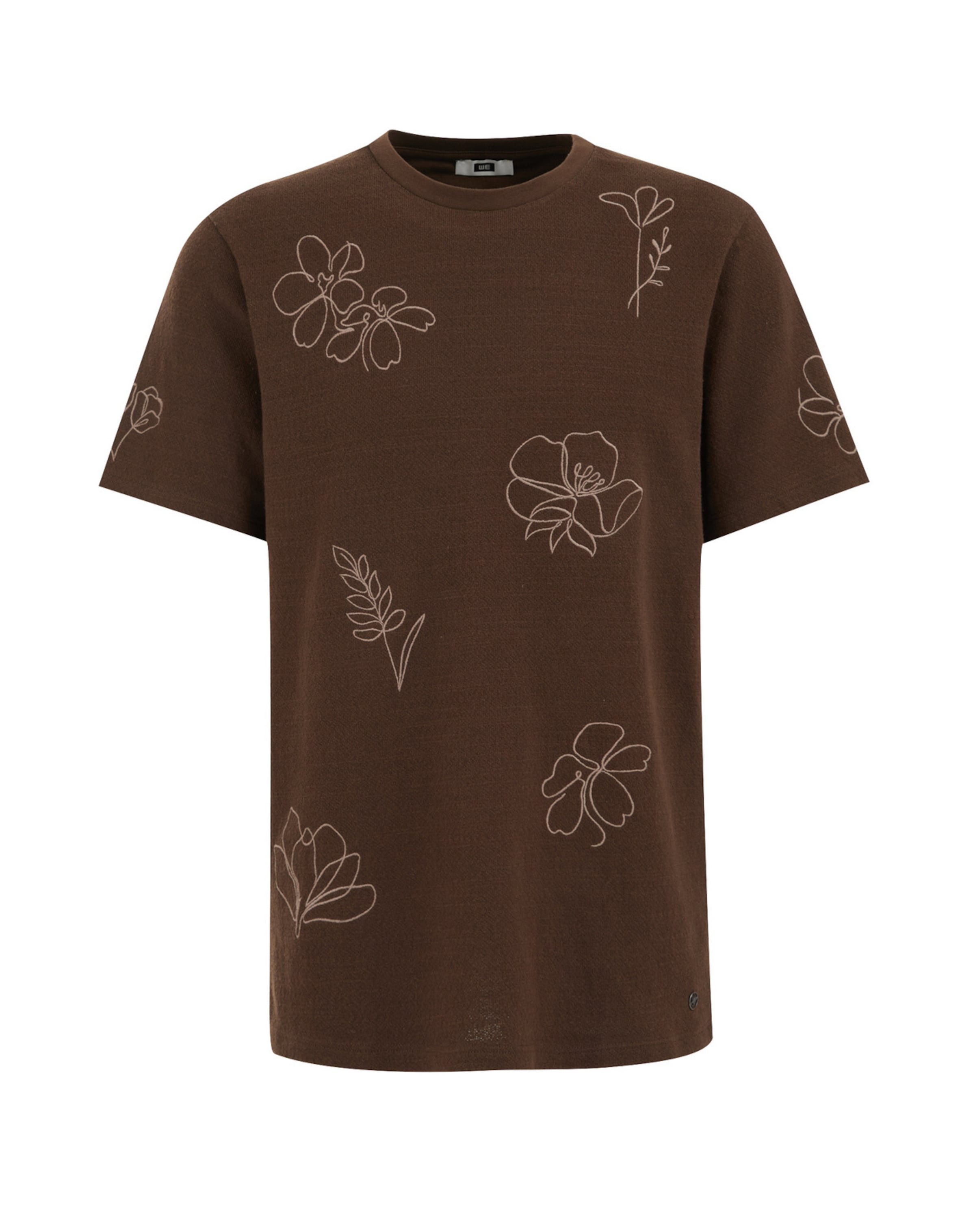 WE Fashion Shirt in Brown: front