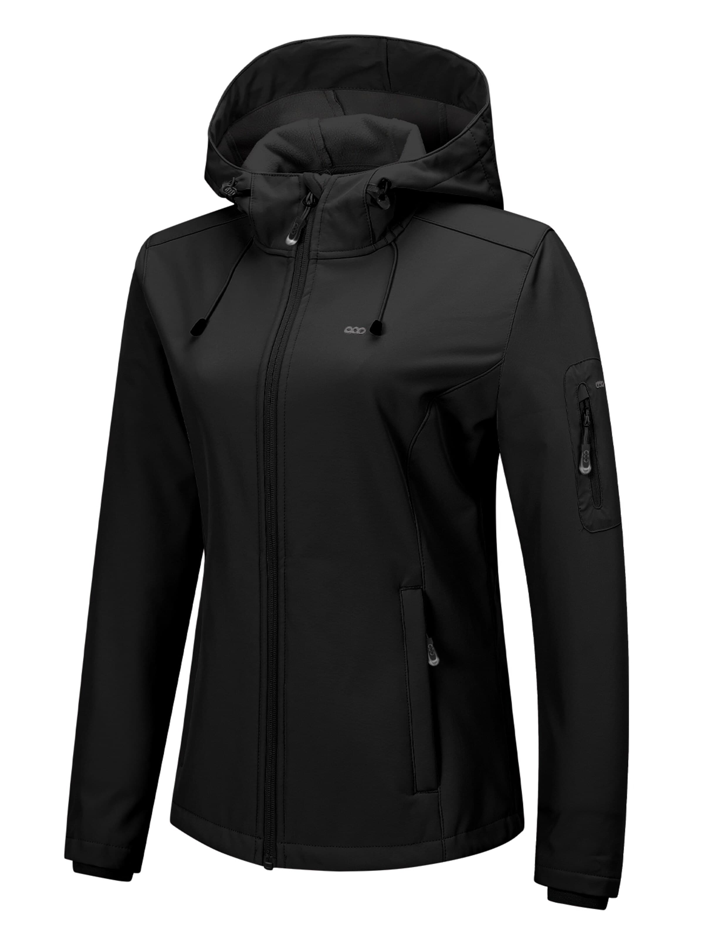 33,000ft Outdoor Jacket '33,000ft Women's Softshell Jacket' in Black: front