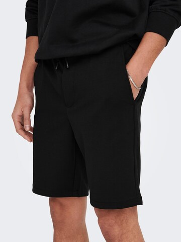 Regular Pantaloni 'Linus' de la Only & Sons pe negru