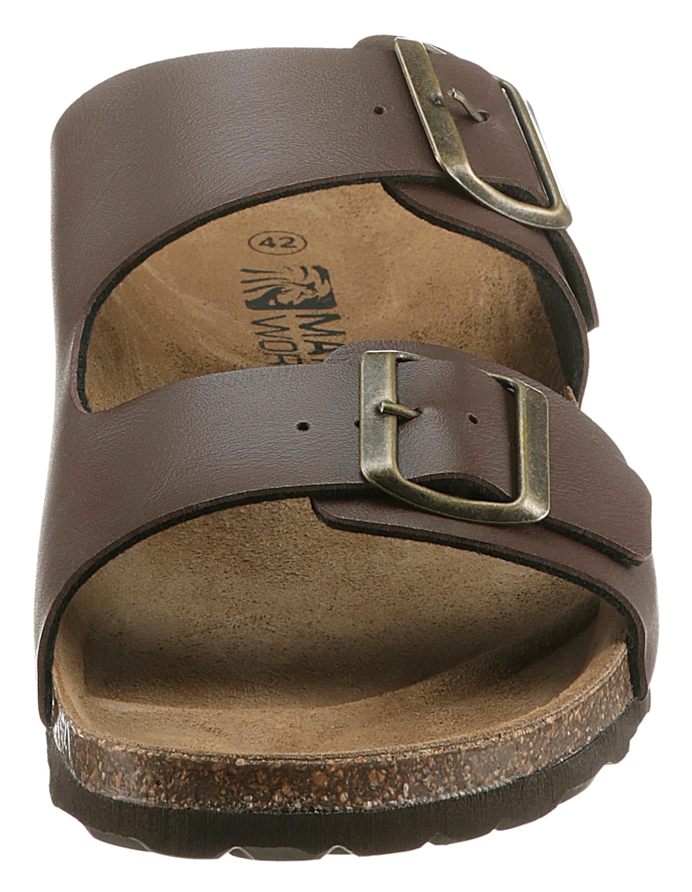 Man's World Pantolette in Braun