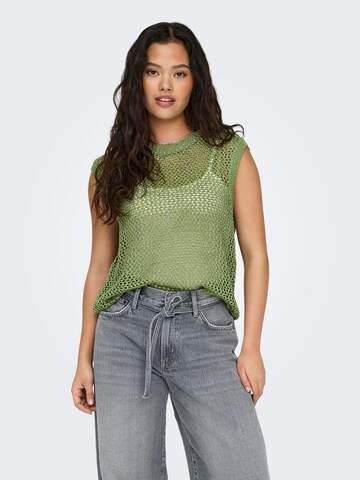 Pull-over 'ESMERALDA' ONLY en vert : devant