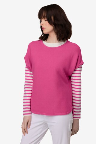 Pull-over LAURASØN en rose : devant