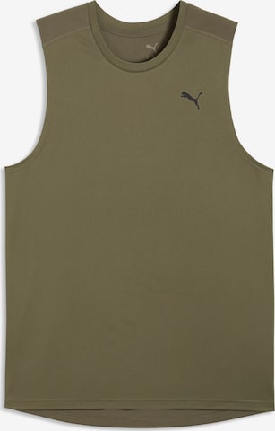 PUMA Sporttop in Grün: Vorderseite