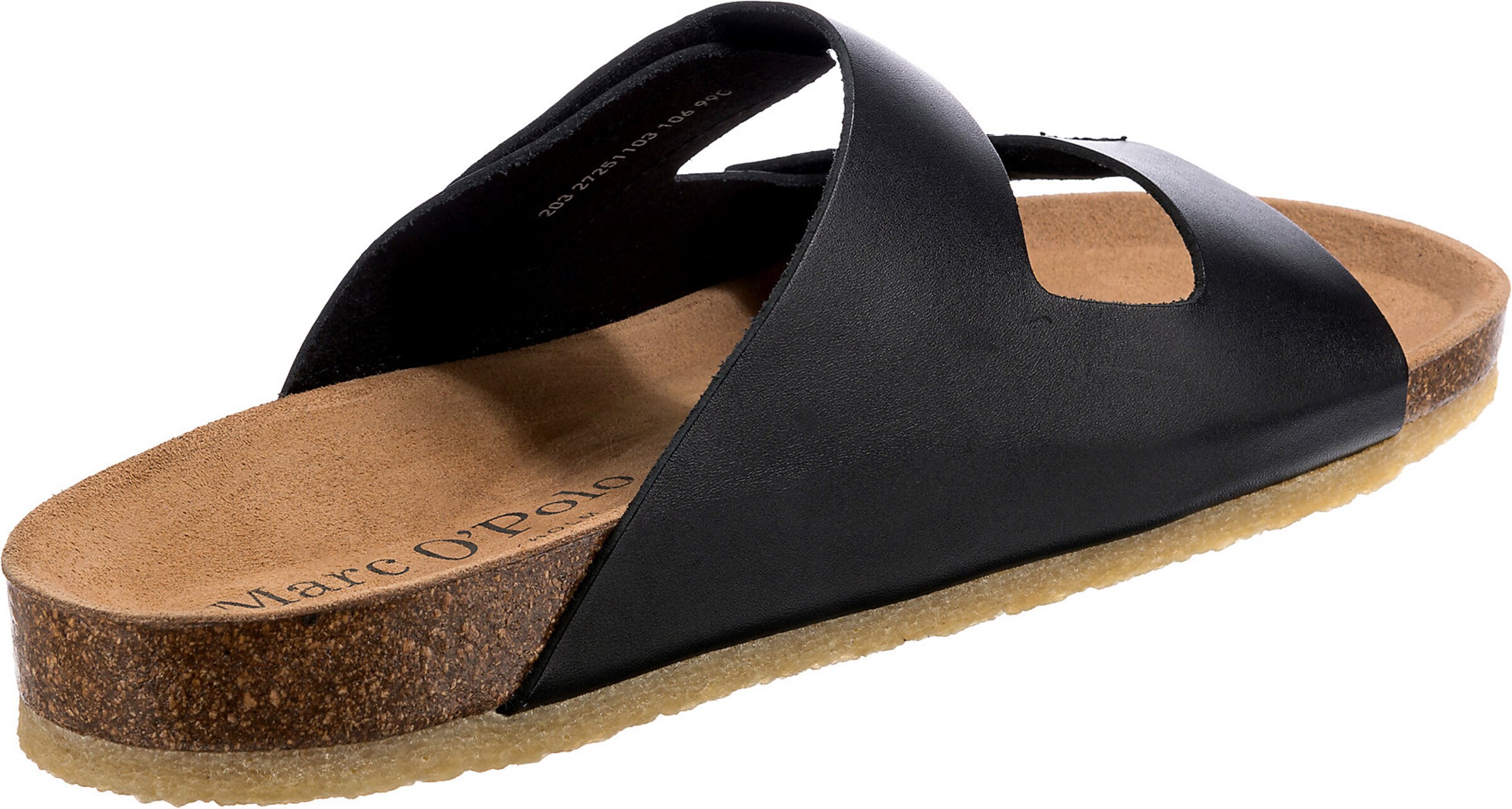 Männer Offene Schuhe Marc O'Polo Pantolette in Schwarz - HF04968 Männer Offene Schuhe Marc O'Polo Pantolette in Schwarz - HF04968