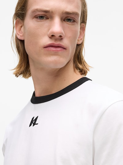 Karl Lagerfeld Majica | črna / bela barva, Prikaz izdelka