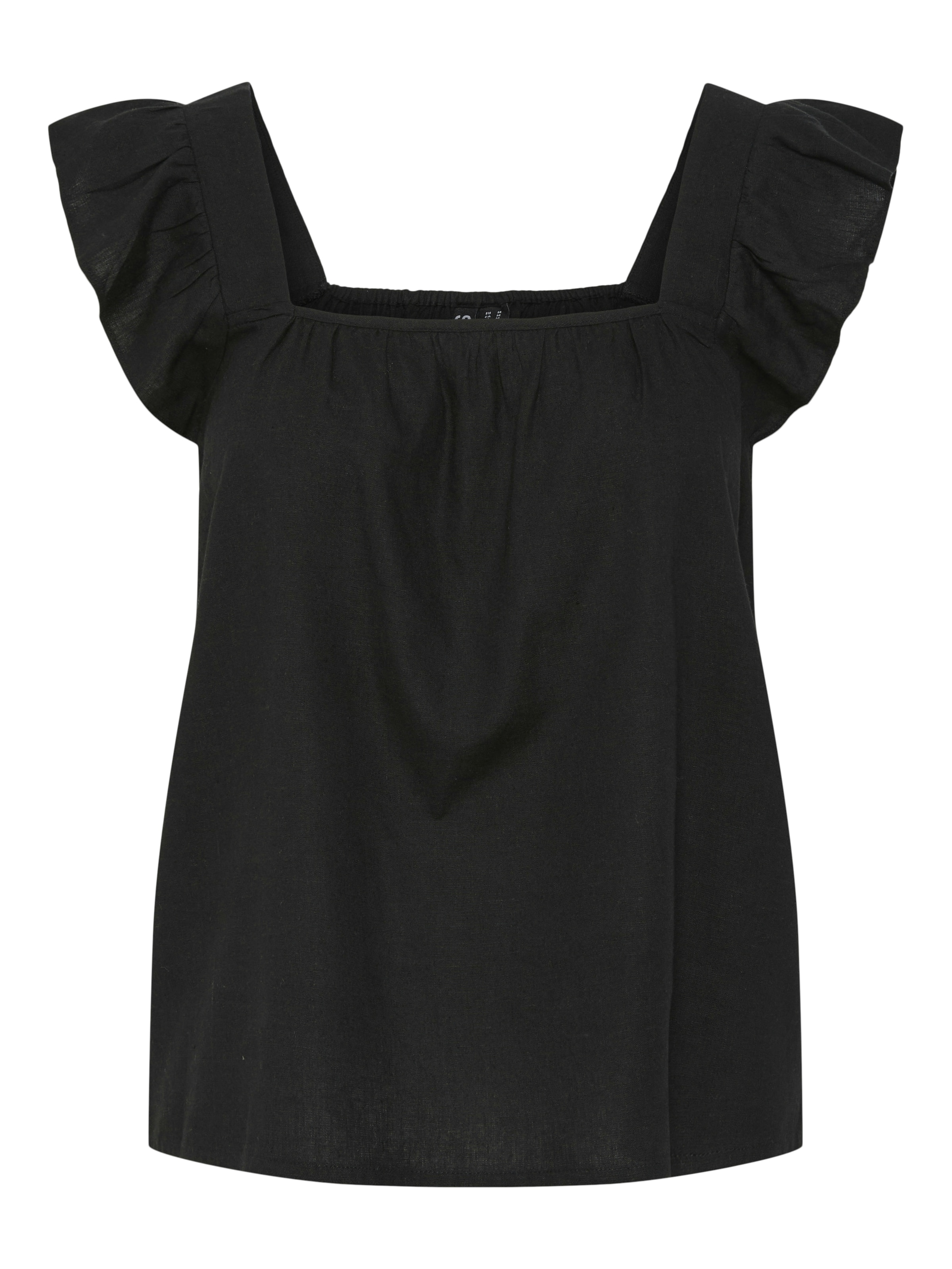 Chemisier PIECES en noir : devant