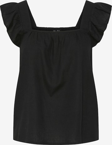 Camicia da donna di PIECES in nero: frontale