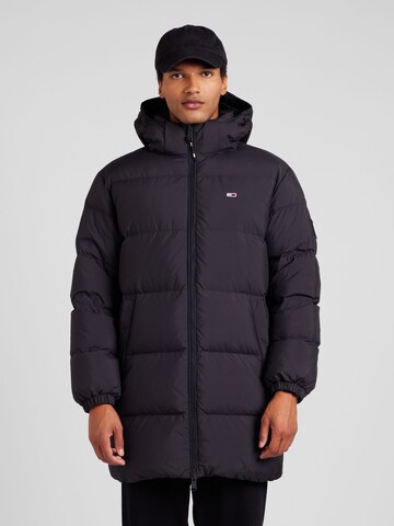 Tommy Jeans Jacke 'ESSENTIAL' in Schwarz: Vorderseite