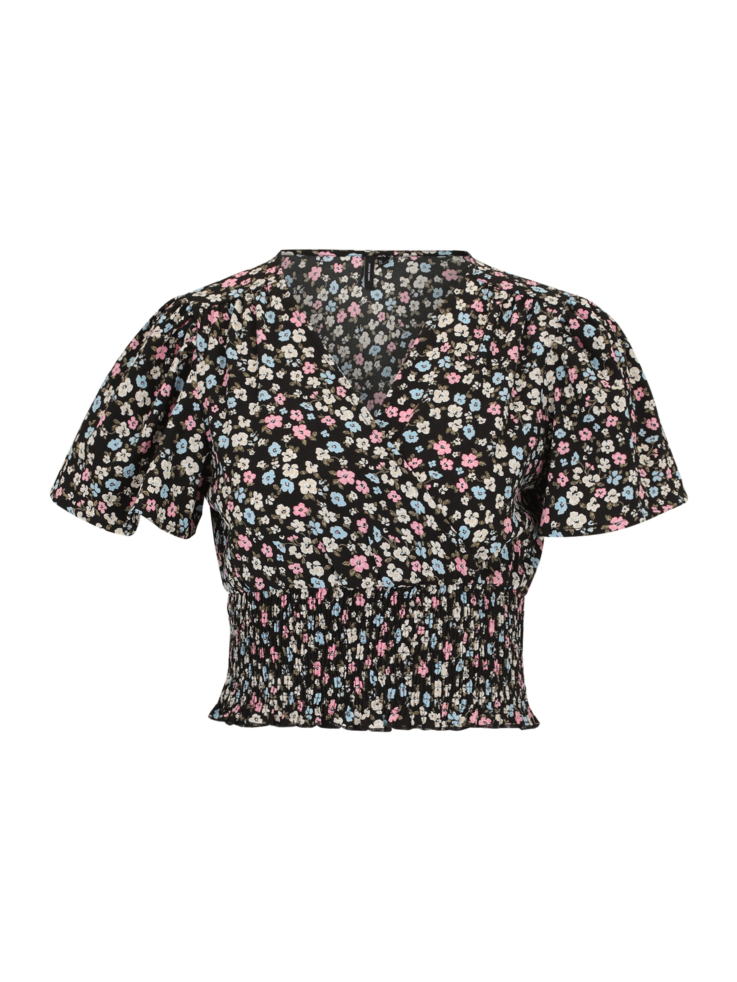 Vero Moda Petite Blouse 'VMPAGE' in Black: front