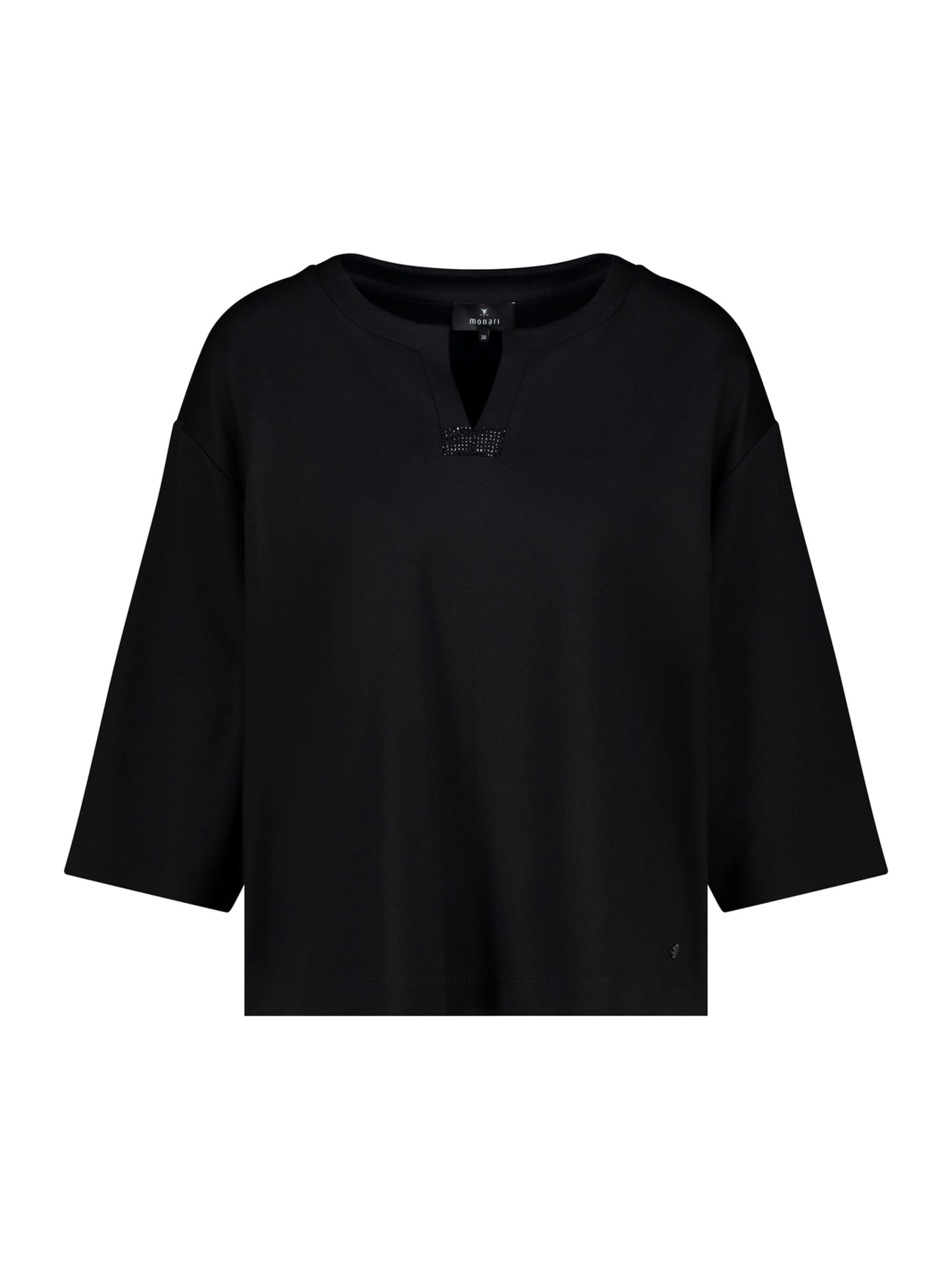 juoda monari Marškinėliai: priekis