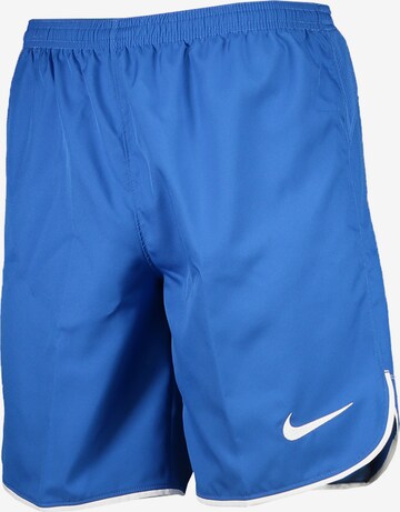 NIKE Workout Pants in Blue: front