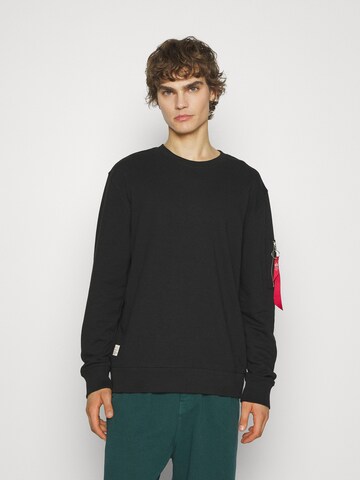 ALPHA INDUSTRIES Sweatshirt in Schwarz