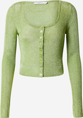 Gestuz Knit Cardigan 'Silvi' in Green: front