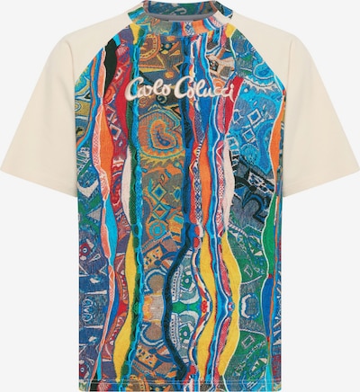 Marškinėliai 'Eschfaller' iš Carlo Colucci, spalva – smėlio spalva / mėlyna / žalia / raudona, Prekių apžvalga