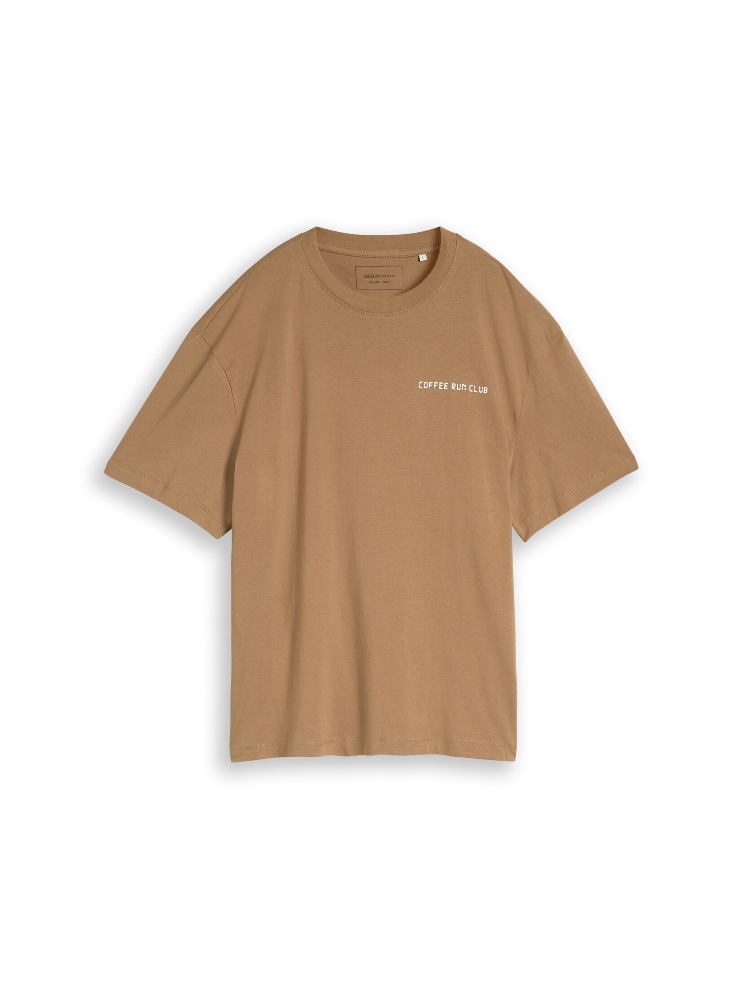 TOM TAILOR DENIM T-Shirt in Braun: Vorderseite