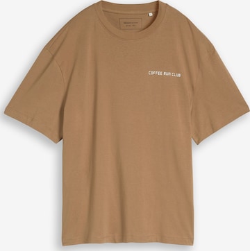 TOM TAILOR DENIM T-Shirt in Braun: Vorderseite