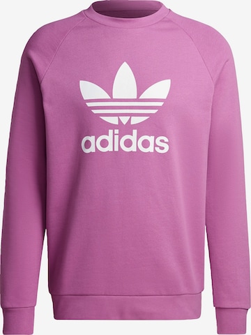 Sweat-shirt 'Adicolor Classics Trefoil' ADIDAS ORIGINALS en violet : devant