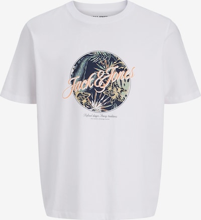 JACK & JONES Paita 'JJHONOLULU' värissä tummansininen / vaaleanvihreä / vaaleanoranssi / valkoinen, Tuotenäkymä