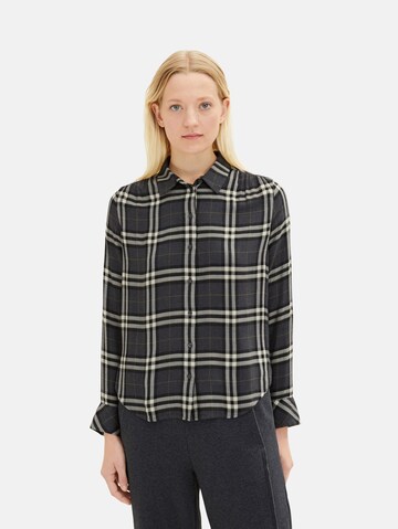 TOM TAILOR Blouse in Grijs: voorkant