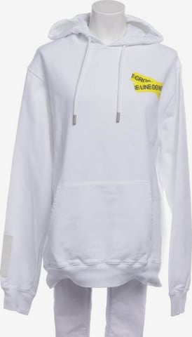 Off-White Sweatshirt & Zip-Up Hoodie in M in White: front