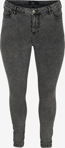 Zizzi Skinny Jeans in Grau: predná strana