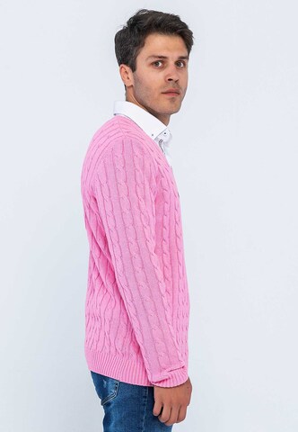 Pull-over 'Matteo' Giorgio di Mare en rose