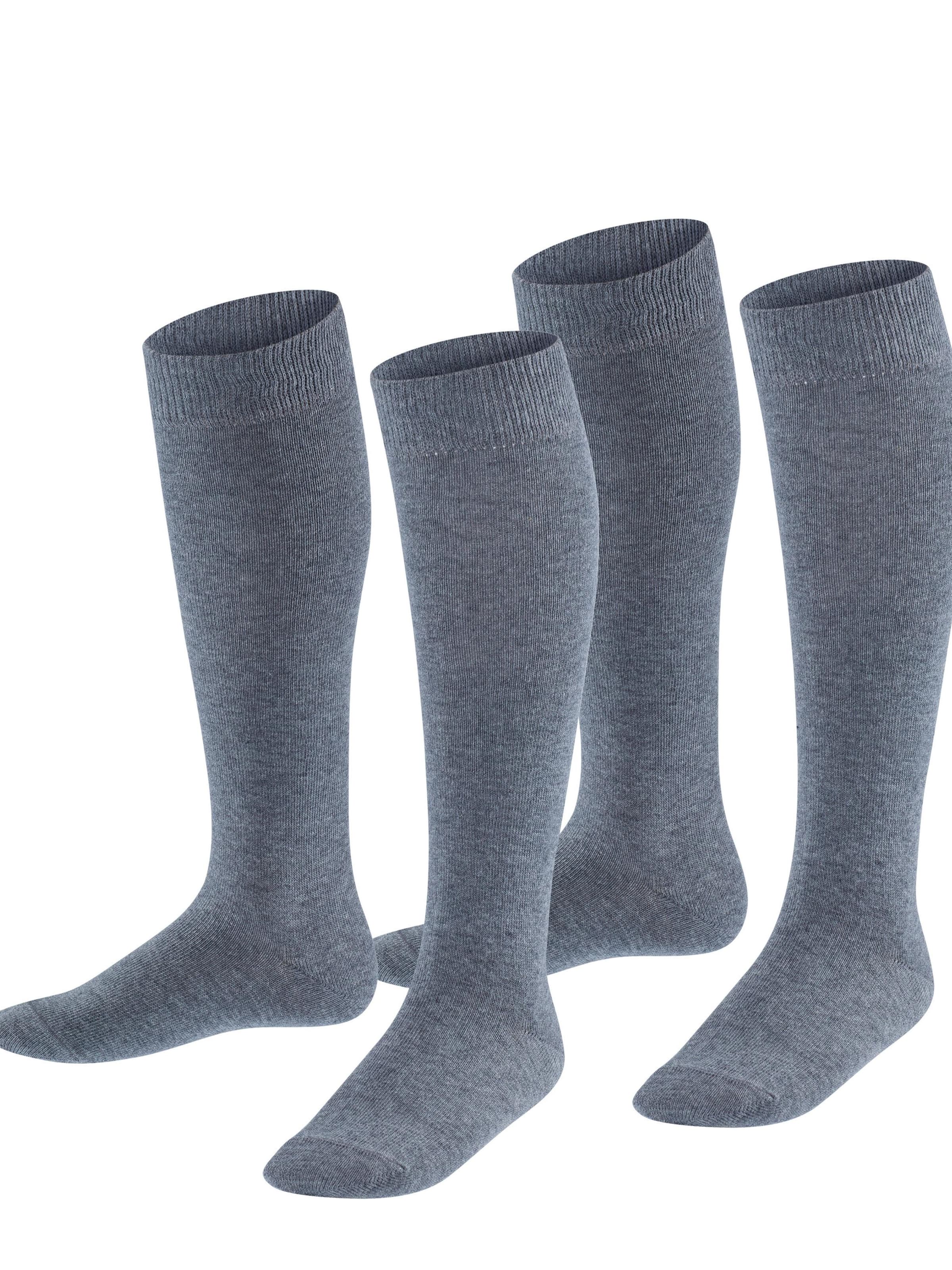 ESPRIT Socks 'Foot Logo 2-Pack' in Grey: front