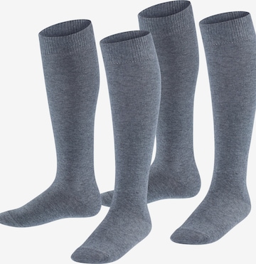 ESPRIT Socks 'Foot Logo 2-Pack' in Grey: front