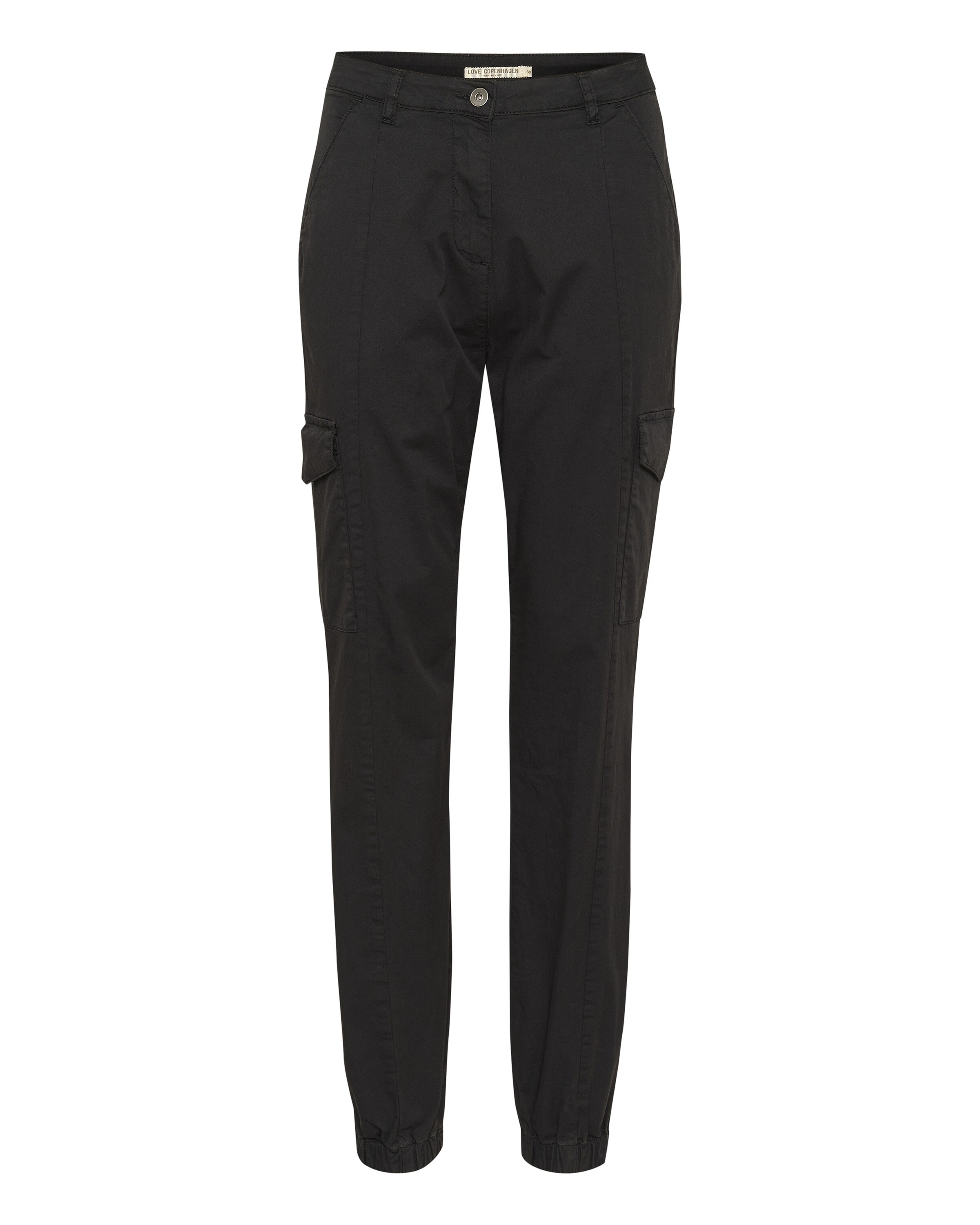 Love Copenhagen Tapered Cargohose in Schwarz: Vorderseite